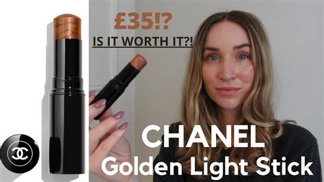 chanel glow stick golden light|chanel glow stick review.